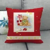 Dekoracje świąteczne Navidad 2023 Zestaw poduszki Święty Mikołaj sofa poduszka wakacyjna świąteczne ozdoby Xmas Rok Prezent dla domu Noel