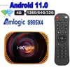 20PCS HK1 RBOX X4 Android 11 tv box 128GB 64GB 32GB amlogic s905x4 media player 2,4G 5G Wifi BT4.0 1000M