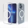 Space Magnetic Phone Cases with N52 Magnets for 15 14 13 12 11 Pro Max XR XS 8 7 6 Plus Samsung S23 Ultra Premium Clear Shockproof Strong Hard Cellphone Cover