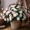 Decoratieve bloemen Mixed Color 6 Takken Daisy Artificial Plants Home Mother's Teacher's Day Thanksgiving Gift