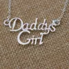 Pendanthalsband Sanlan Daddy's Girl Gold Necklace Kids Love Fathers Day Pappa pappa gåvapender,