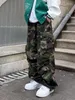 Męskie spodnie mężczyźni Plue rozmiar spodni hip -hop joggery proste swobodne technologie kamuflażu streetwear strespant