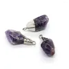 Pendant Necklaces Natural Stone Irregular Amethyst 10-28mm Fine Elegant For Making Jewelry DIY Necklace Earrings Bracelet Accessories