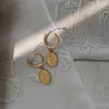 Dangle Earrings & Chandelier Stainless Steel Rose Flower Drop Earings Fashion For Woman Bohemian Jewlery Accessories Trendy 2023 Paired