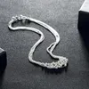 Kedjor fin 925 stämplade silver tofs pärlor druvor halsband för kvinna mode ädla bröllopsfest smycken julklappar