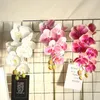 Decoratieve bloemen 83 cm echte aanraking kunstmatige vlinder orchidee bloemtak bruiloft verjaardagsfeestje decor nep huis woonkamer ornament