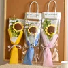 Dekorativa blommor ins färdiga virkade blommor bukett solros handvävd presentdekor kreativ konstgjord handgjorda mors dag