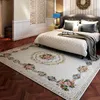 Halılar Pastoral Stil Oturma Odası Avrupa Ev Yatak Odası Halıları ve Halı Sehpa Mat Çalışması El Çiçek Amerikan