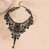 Choker Lace Halsband Pearl Women/Girl Black and White Clavicle Chain Fashion Elegant Simple Dress Party Wedding Jewelry