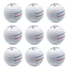 12 datorer Golfbollar 3 Färglinjer Aim Super Long Distance 3Piecelayer Ball For Professional Competition Game Brand 230428