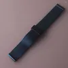 Uhrenarmbänder Uhrenarmbänder Mesh Uhrenarmbänder 18mm 19mm 20mm 21mm 22mm Schnellspanner Federstege Blau Schwarz Silber Zubehör Faltschließe