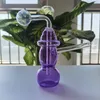 Mini bong in vetro da 4 pollici narghilè Blunt Bubbler Smoking Bubble Small Water Pipes Hand Pipe Oil Burner rig