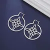 Dangle Boucles D'oreilles Teamer Sorcière Noeud En Acier Inoxydable Femmes Sorcellerie Amulette Hoop Bijoux De Mode Saint Valentin Cadeau En Gros