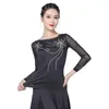 Stage Wear 2023 2175Y Flower Patchwork Female Latin Dance Dress Women Bodysuit For Ballroom Belly Samba Tango Practice Clothes