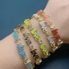 Braccialetti con ciondoli Colorato romantico amore cuore braccialetto smaltato sole luna croce gioielli di moda fatti a mano festa estate spiaggia regalo per lei