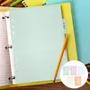 Pcs Dividers 3 Ring Binder Page Blank Cards File Office Products Color Folders