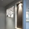 壁ステッカーのコンビネーションスクエアミラーアクリル装飾ステッカーホームリビングルームバスルームアートデコレーション