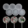 Novas flores lindas flores redondo silicone pirulito molde geléia e bolo de chocolate molde de cozinha acessórios de cozinha epóxi goma