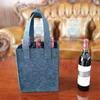 Emballage cadeau stockage de vin sac fourre-tout en feutre simple réunion annuelle Split 6 bouteilles