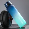 Butelki z wodą Sportowa butelka do wody 5001000 ml proteinowa wytrząsarka na zewnątrz przenośne przeciekanie napoju plastikowa butelka BPA za darmo 230428