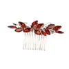 Rhinestone Hair Comb Fashion Insert Combs Gold plated Bridal Headdress Handmade Wedding Hair Accessories for Women Girls