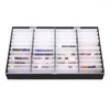 Kits d'art d'ongle 44 grilles faux conseils boîte de rangement de support d'affichage de couleur pour conteneur de décoration d'ongles