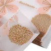 Gift Wrap 50pcs 10x7cm Pink Cherry Blossom Printing Transparent Bags Pouch For Party Birthday Candy Package Bag