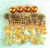 Decorações de Natal 24 PCS/Pack ornament Mini Gift Stars Stars Ball Pinecone Bubles