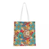 Einkaufstaschen Bunte Blume Umhängetasche Frauen Eco Fashion Wunderschöne Große Kapazität Handtasche Casual Shopper Student