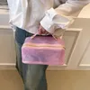 Sacchetti da sera designer marchio trasparente sacchetto cosmetico donna borsetta borsetta 2023 frizione di gelatina componente di alta qualità