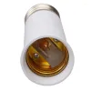 Lamphållare baser till E27 65mm Förläng ut Socket Base Holder Converter Lamplampan Konvertering Adapterlamp