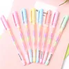 PCS/LOT Creative Candy Color Ink Gel Pen Akvarell DIY PO Decoration Marker School Office levererar koreanska