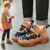 Sneakers Children Casual Shoes Toddler Boys Girls Plus Velvet Warm Autumn and Winter for Kids 1-9 jaar oud