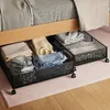 Sacs de rangement sous le lit garde-robe translucide Durable pliable sac de couette de haute qualité ménage finition armoire vêtements boîte d'organisation