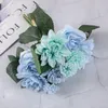 Dekorativa blommor Dahlia Rose Bouquet Simulation Flower Foreign Trade Fake Wedding Home Decoration