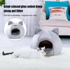 Cat Beds Pet Dog Tent House Kennel Winter Warm Soft Foldable Sleeping Bed Nest DSS899