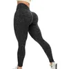 Leggings pour femmes Pantalons de yoga pour femmes Petite avec poche Léopard Exercice à la taille Lift Fitness Impression sans couture pour femmes Longueur 7/8