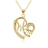 Chaînes Droppshiping Amour Maman Collier Bijoux MUM Lettres Coeur Pendentif Fête Des Mères Cadeau D88