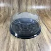 Present Wrap 10 PCS Mini Cake Box Containers Lids Pakter Bär Clear Container Tray Cupcake Dome Holder Treat Boxes