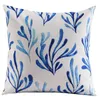 Pillow /Decorative Mediterranean Watercolor Blue Christmas Cover Geometric Linen Cushon Sofa Home Decorative Throw Pillows/Dec