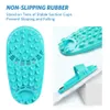 Siliconen douche voet scrubber persoonlijke voetmassage en het reinigen van niet-slip voetstruiker voor mannen en vrouwen 1 stks groen