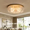 Pendant Lamps American Luxury Chandelier Paint Gold/black Metal Living Room Bedroom Dining Lighting Indoor Bright Ring Crystal