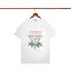 Man S Casual Borst Letter Shirt Mode T-shirt T-shirts T-stukken Kleding Tops Heren Dames Luxe Kleding Straat Shorts Mouwkleding Casablanc T-shirts