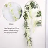 Flores decorativas Casamento Casamento Falso Rattan de seda High Wisteria Wisteria Flower Vine Bride Garland para Garden El