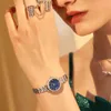 Polshorloges k1 sky star diamant ingelegd horloge vrouwelijk veelzijdige kleine sterrenhemel blauw groen kwarts