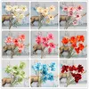 Декоративные цветы 1pc 6heads Peony Artificial Silk Flower Franch для домашнего дисплея Свадебная вечеринка Зал Украшение цветочное расположение материал