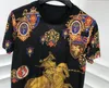 Men's T Shirts 2023 Summer Ankomst Brand Famous Crown Knight Badge Print Tee Shirt For Men Punk Style