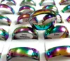 Wedding Rings Wholesale Bulk Lots 50/100PCS Colorful Men Women 6mm Charm Stainless Steel Band Party Rasale Jewelry Gift Favor