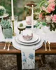 Serviette de table 4 pièces fleurs bleues papillons carré 50 cm fête mariage décoration tissu cuisine dîner service serviettes