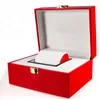 Watch Boxes & Cases 1 Premium Quality Fashion Gift Packaging Box Simple Red/Black/Gold/White Artificial Leather Flip Storage Deli22